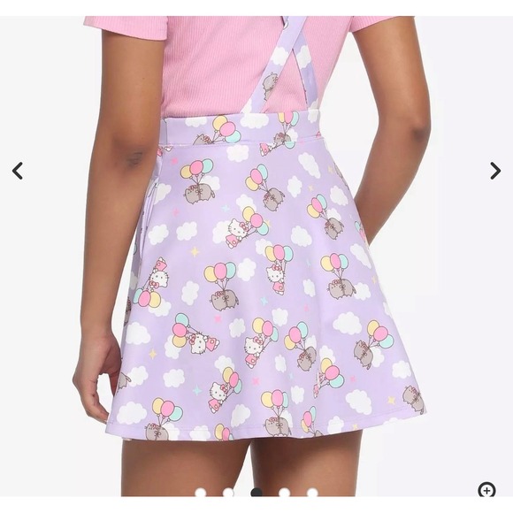Hello Kitty X Pusheen Lavender Skirt with pockets women's small - Picture 2 of 10